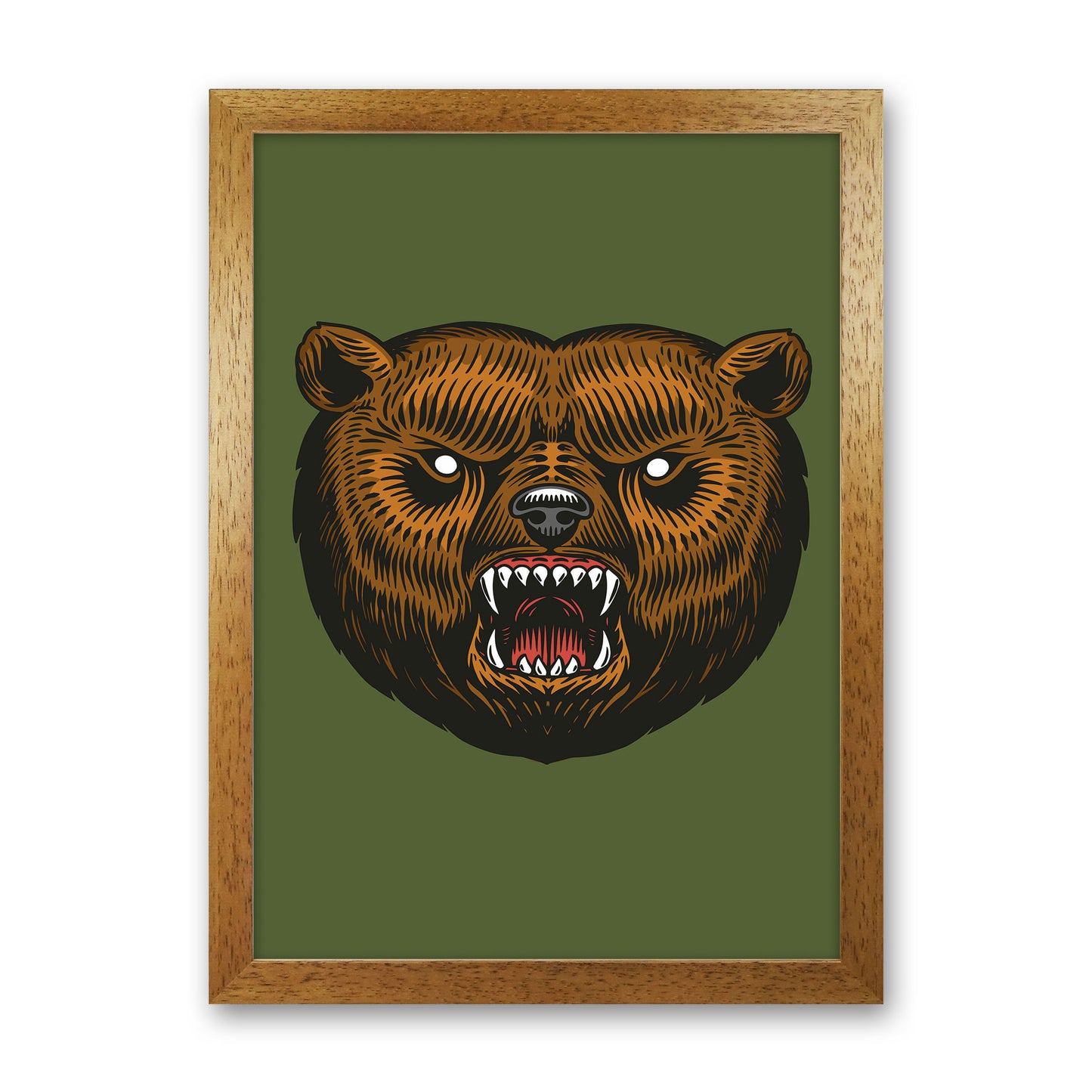 Ol Grizzly Art Print by Jason Stanley Oak Grain