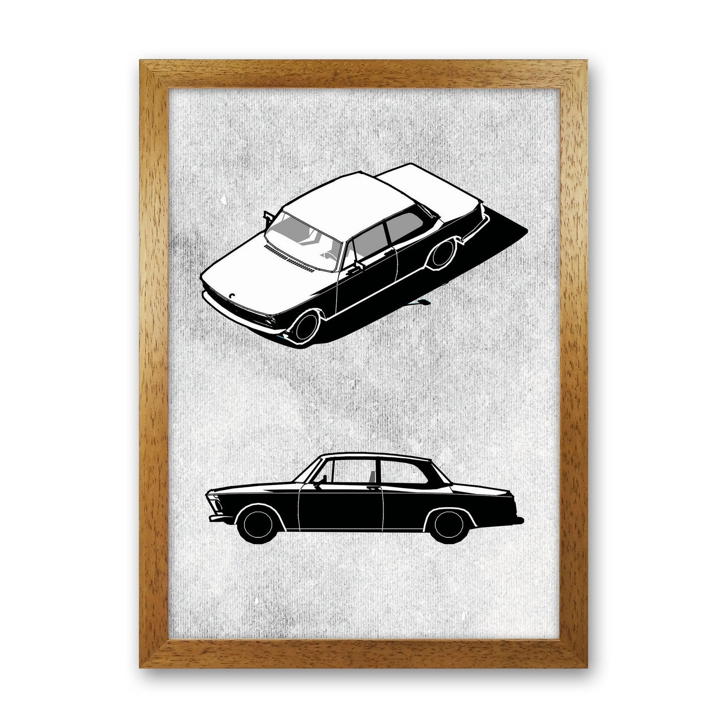 Minimal Car Series II Art Print by Jason Stanley Oak Grain