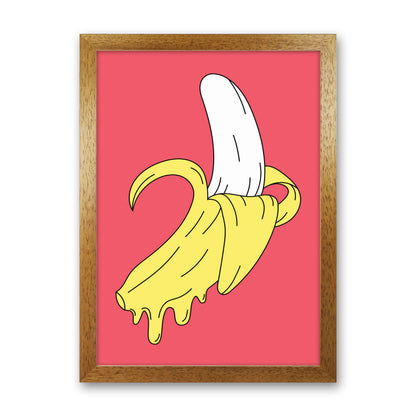 Melting Pink Banana Art Print by Jason Stanley Oak Grain