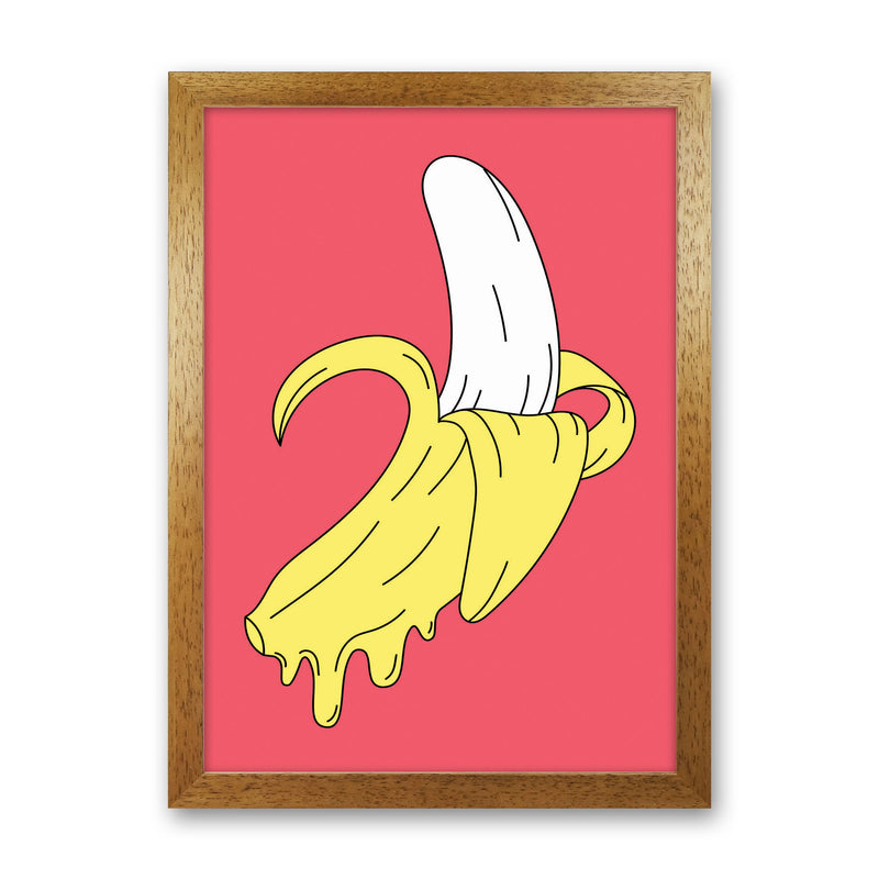 Melting Pink Banana Art Print by Jason Stanley Oak Grain