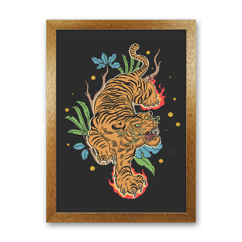 Classic Tiger Tattoo Art Print by Jason Stanley Oak Grain