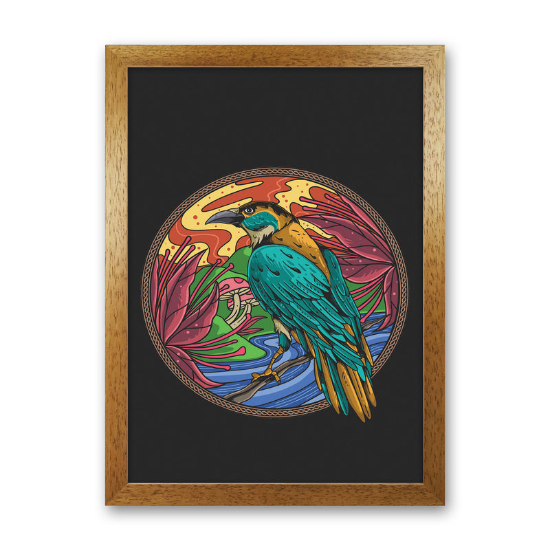 The Wise Crow Art Print by Jason Stanley Oak Grain