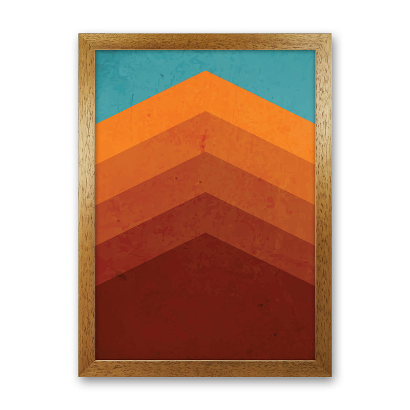 Abstract Mountain Sunrise II Art Print by Jason Stanley Oak Grain