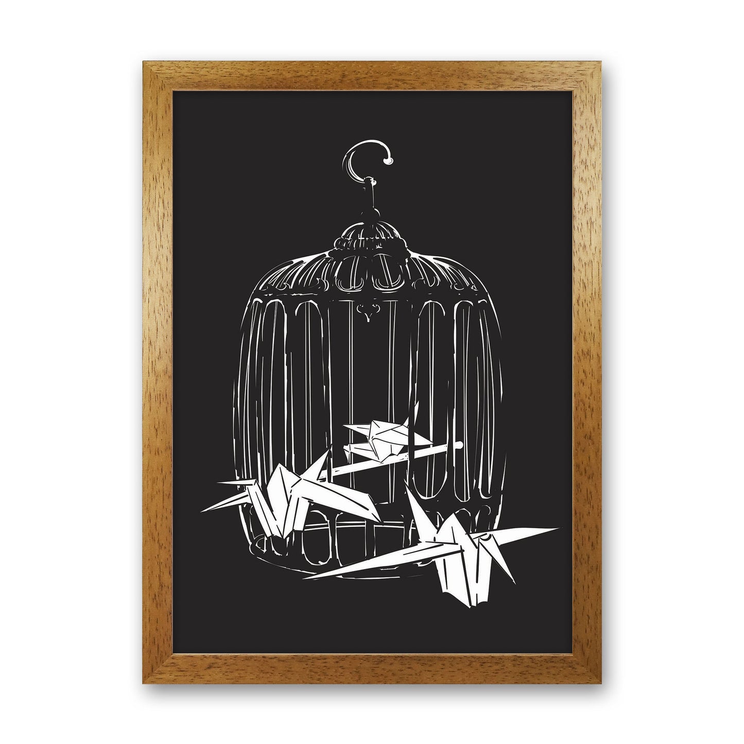 Origami Birds Art Print by Jason Stanley Oak Grain