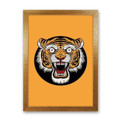 Vintage Tiger Art Print by Jason Stanley Oak Grain