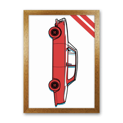 Red Car Art Print by Jason Stanley Oak Grain