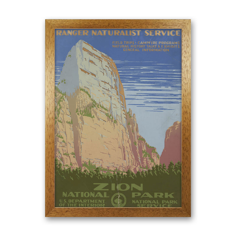 Zion National Park Art Print by Jason Stanley Oak Grain