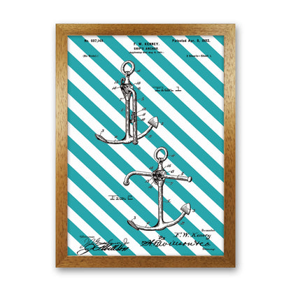 Anchor Patent Side Stripe Art Print by Jason Stanley Oak Grain