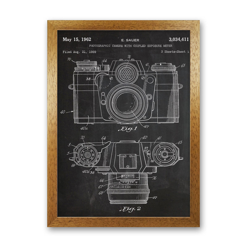 Vintage Camera Patent Art Print by Jason Stanley Oak Grain
