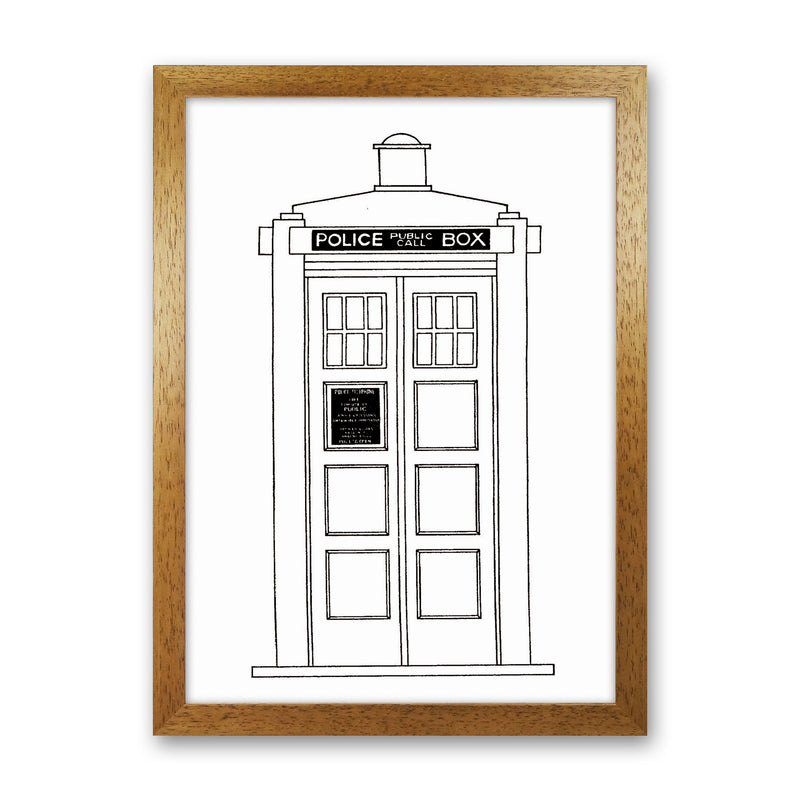 Police Call Box Patent Art Print by Jason Stanley Oak Grain