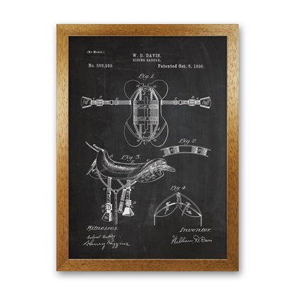 Riding Saddlepatent Art Print by Jason Stanley Oak Grain