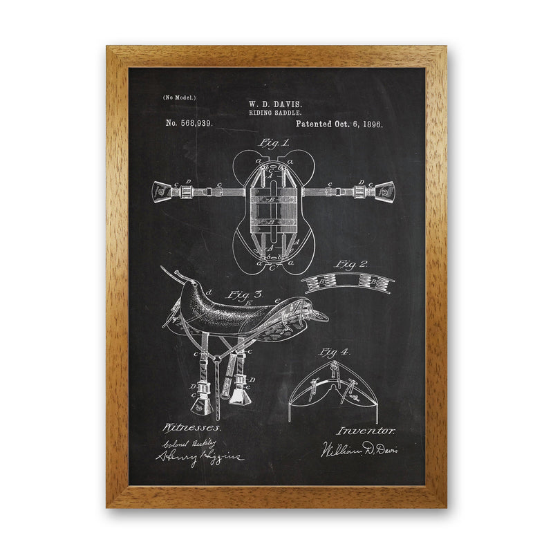 Riding Saddlepatent Art Print by Jason Stanley Oak Grain
