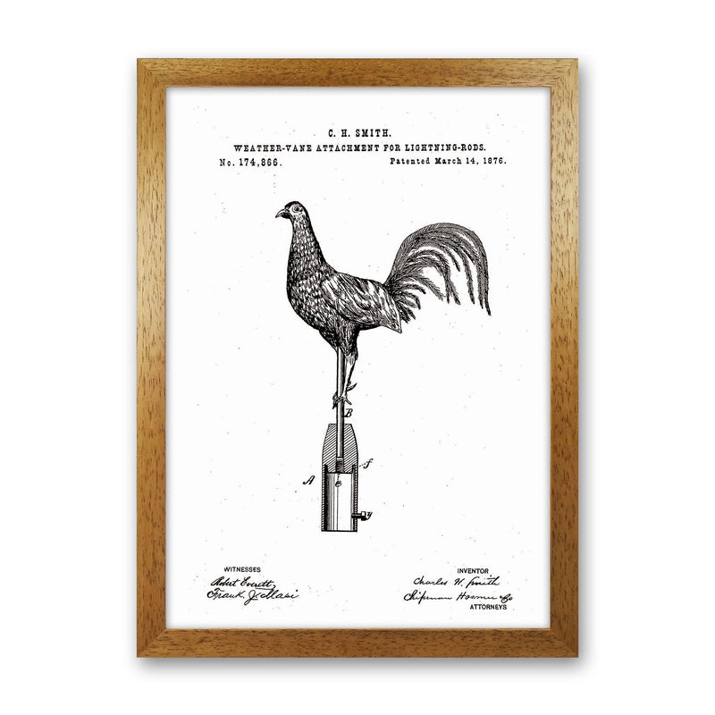 Weather Vane Patent Art Print by Jason Stanley Oak Grain