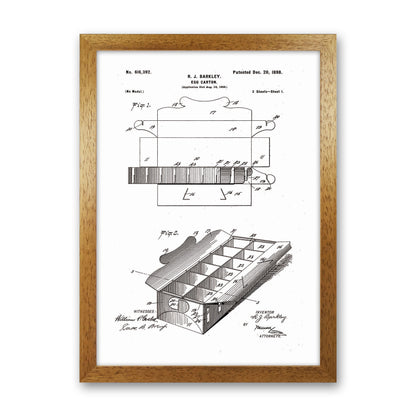Egg Carton Patent Art Print by Jason Stanley Oak Grain