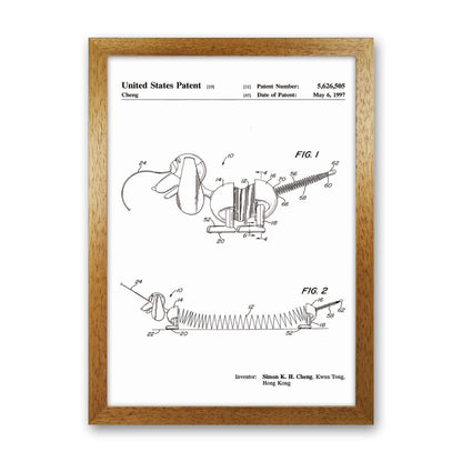 Slinky Dog Patent Art Print by Jason Stanley Oak Grain