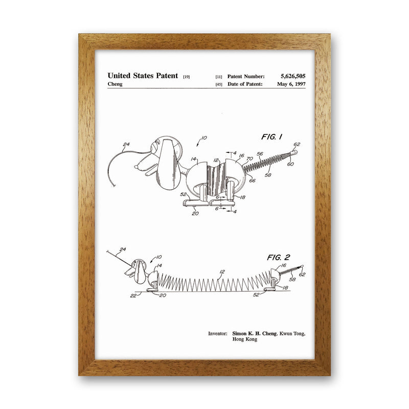 Slinky Dog Patent Art Print by Jason Stanley Oak Grain