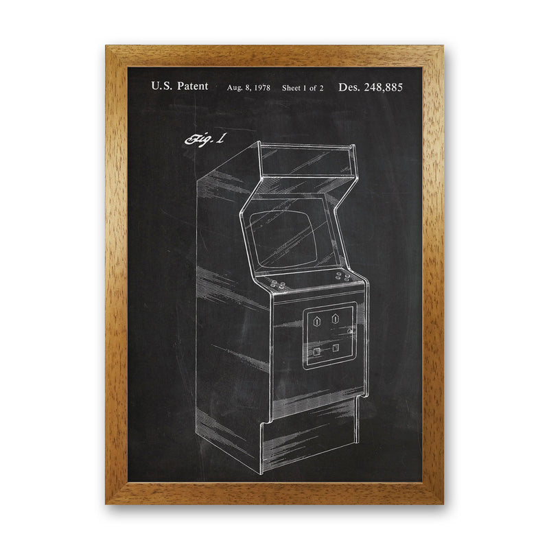Arcade Game Patent Art Print by Jason Stanley Oak Grain