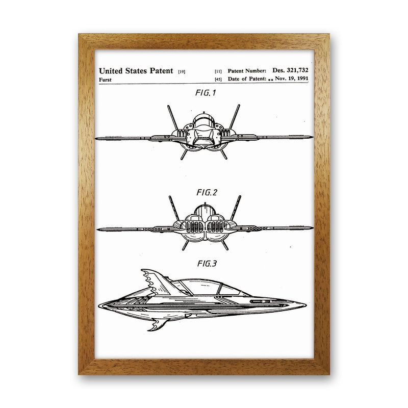 Batwing Patent Art Print by Jason Stanley Oak Grain