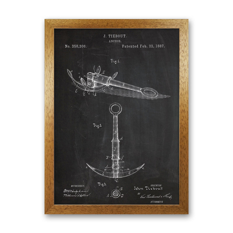 Anchor Patent Art Print by Jason Stanley Oak Grain