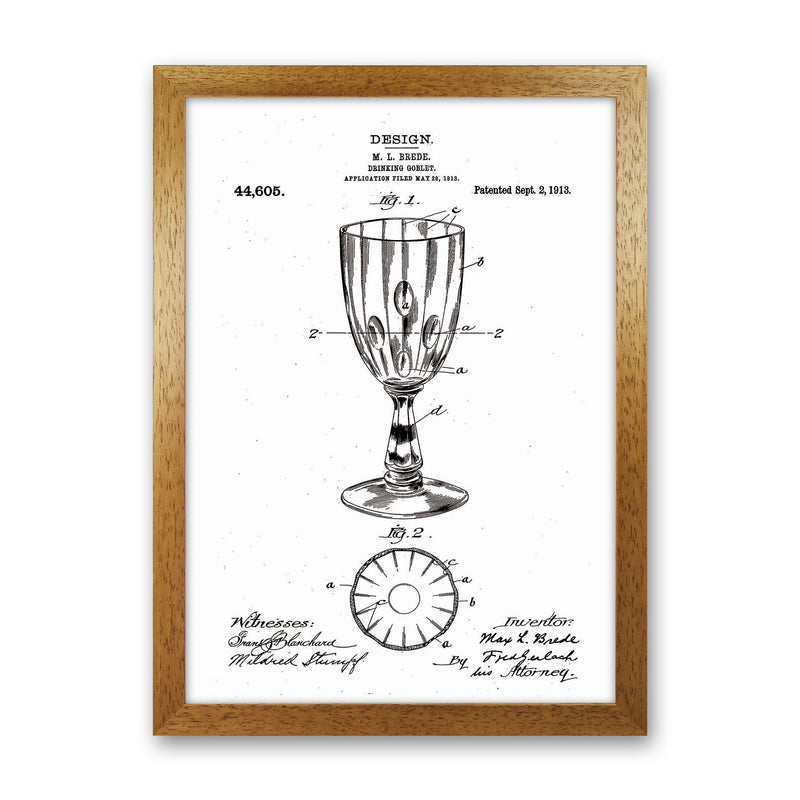 Goblet Patent Art Print by Jason Stanley Oak Grain