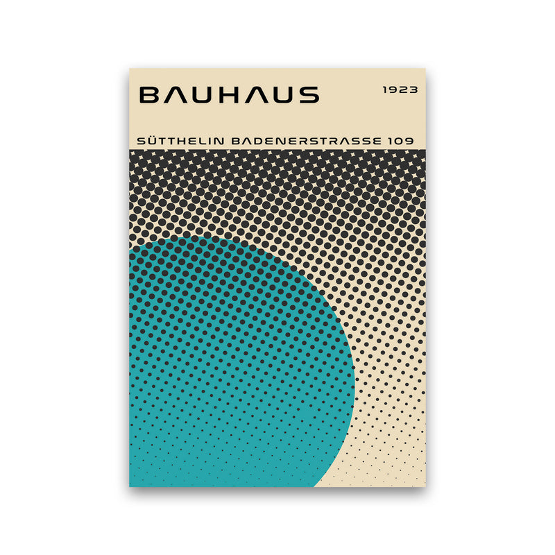 Bauhaus Geometric Teal Vibe II Art Print by Jason Stanley Print Only