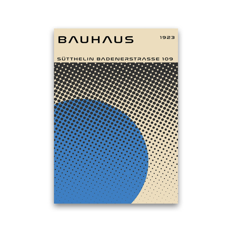 Bauhaus Geometric Blue Vibe II Art Print by Jason Stanley Print Only