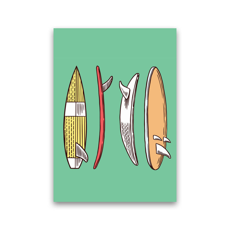 Vintage Surfboard Collection Art Print by Jason Stanley Print Only