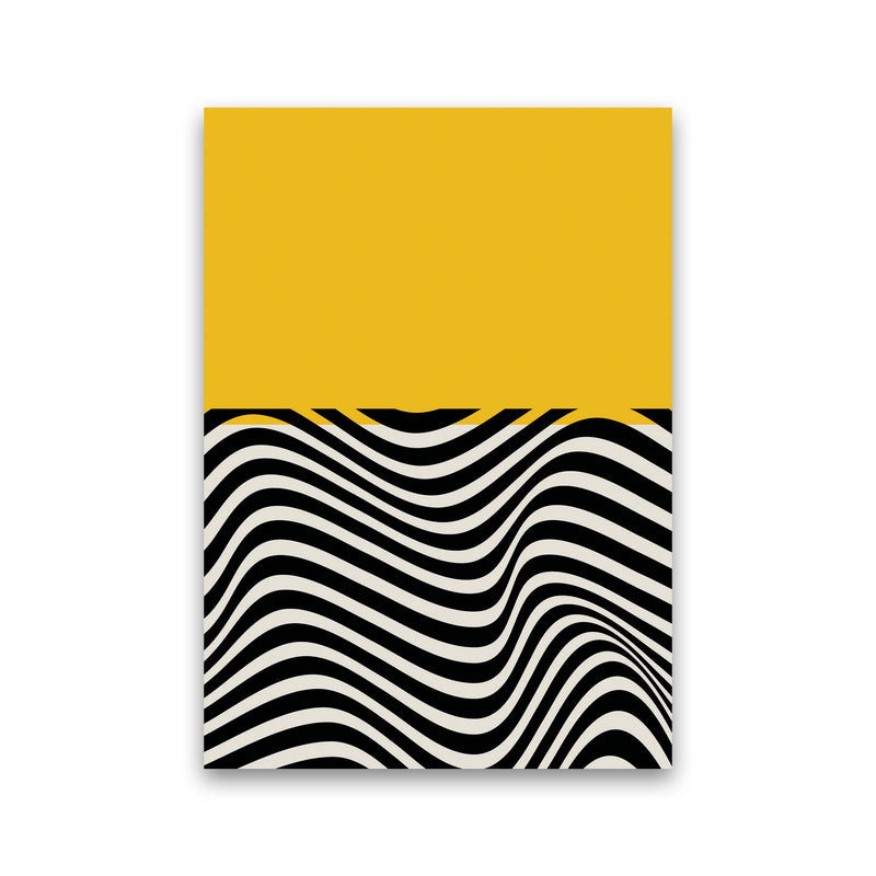 Minimal Abstract Yellow Wave Art Print by Jason Stanley Print Only