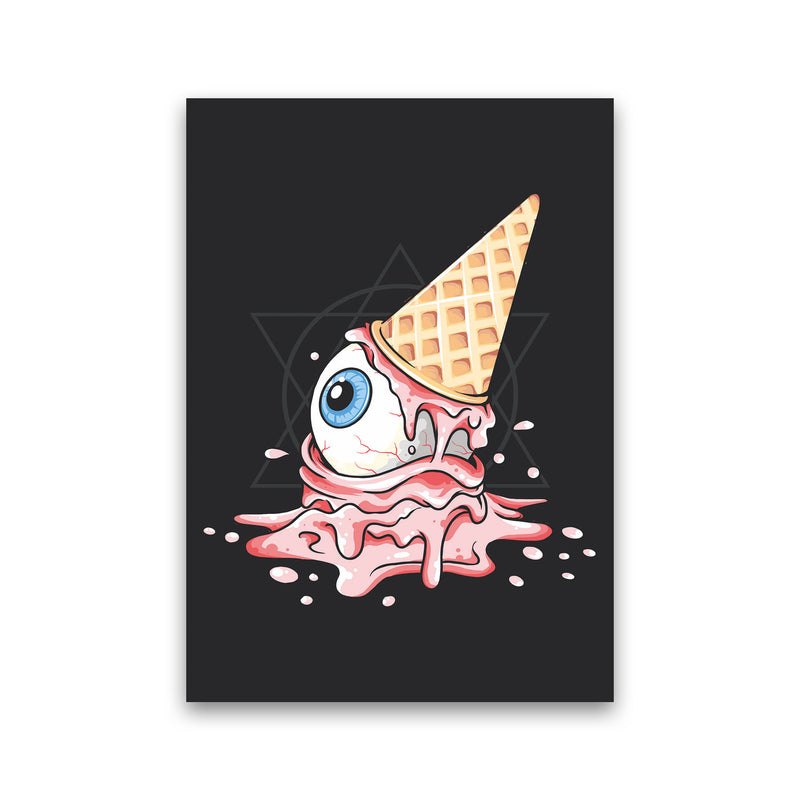 Strawberry Eyeball Icecream Art Print by Jason Stanley Print Only