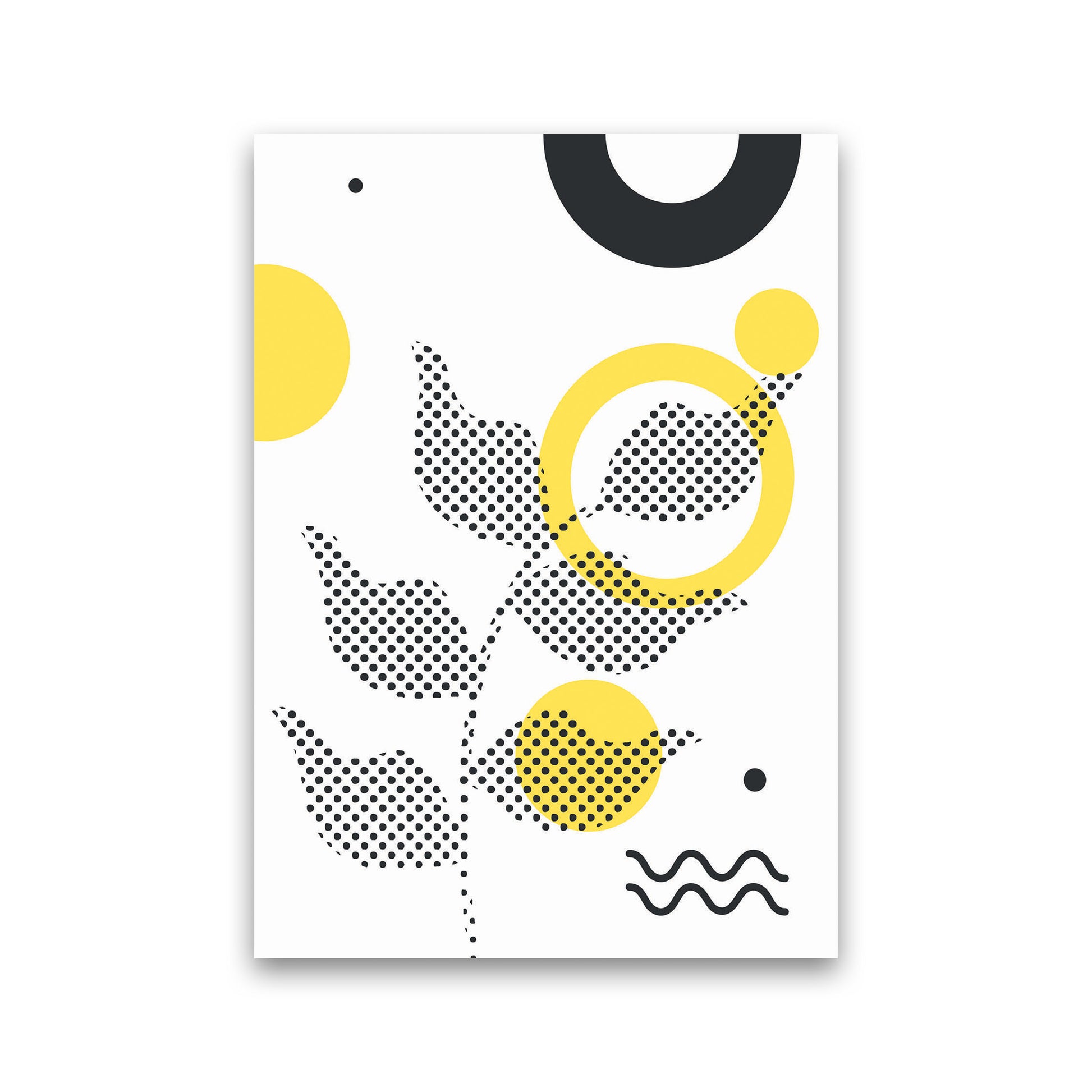 Abstract Halftone Shapes 4 Art Print by Jason Stanley Print Only