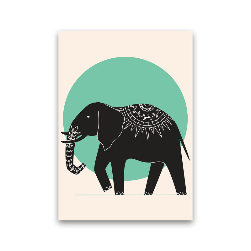 Elephant Green Moonlight Art Print by Jason Stanley Print Only
