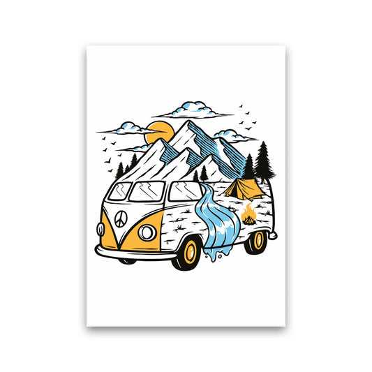 Home Is Where You Park It Art Print by Jason Stanley Print Only