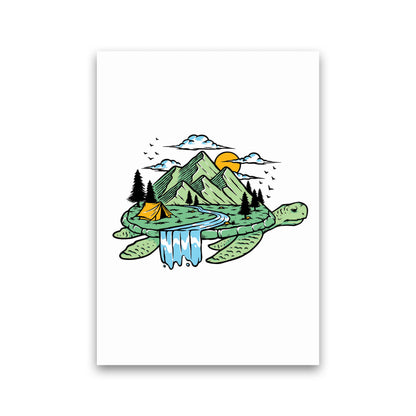 Turtles All The Way Down Art Print by Jason Stanley Print Only