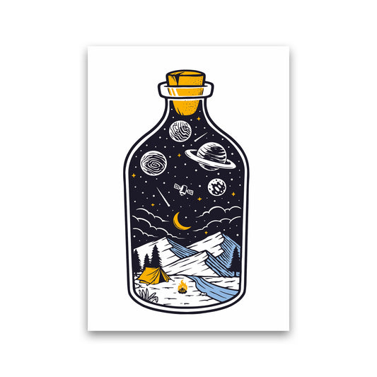 The Universe In A Bottle Art Print by Jason Stanley Print Only
