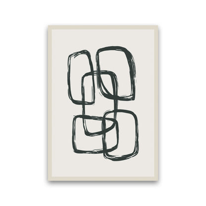 Modern Abstract Shapes 3 Art Print by Jason Stanley Print Only