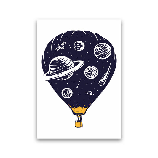 Hot Air Baloon Universe Art Print by Jason Stanley Print Only