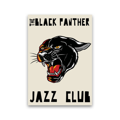 Black Panther Jazz Club Art Print by Jason Stanley Print Only