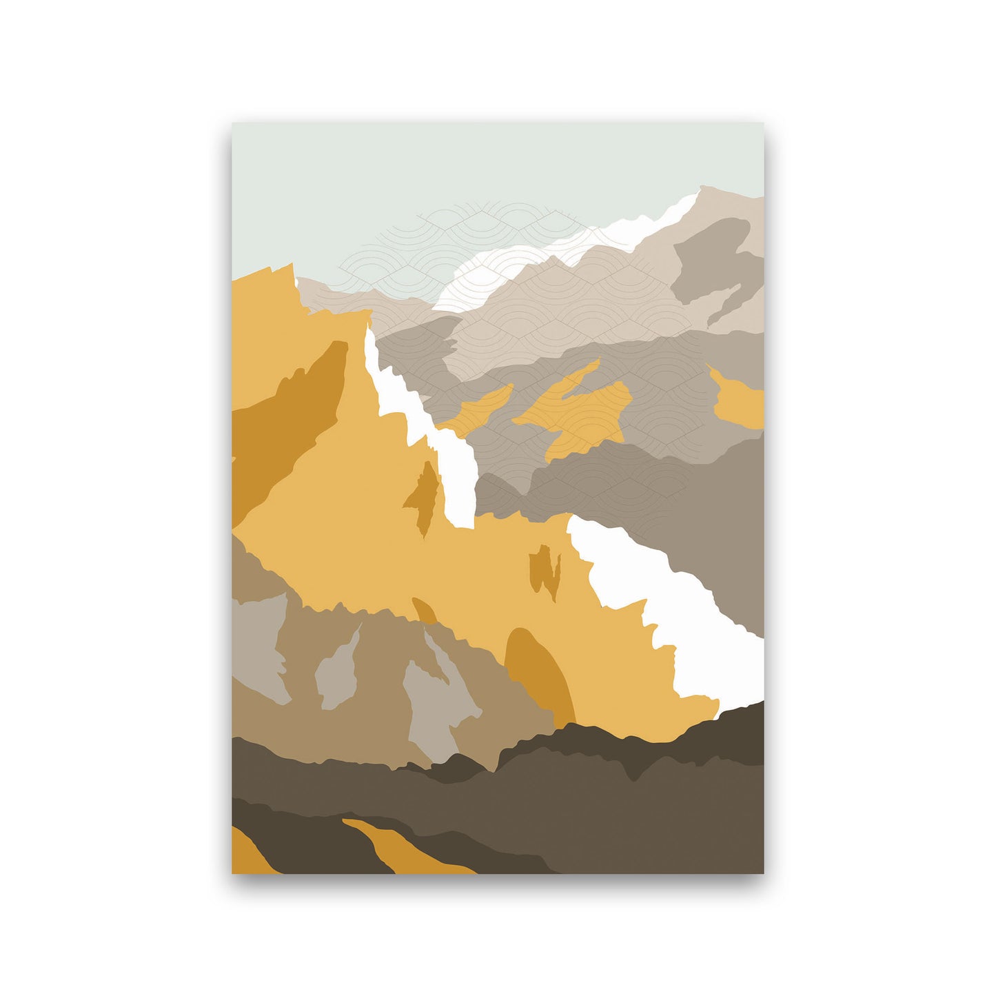 Japanese Mountain Scene Art Print by Jason Stanley Print Only