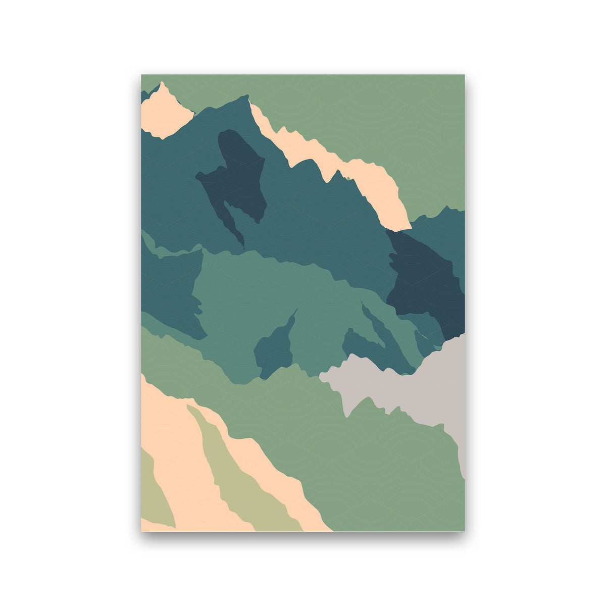 Japanese Mountain Range Art Print by Jason Stanley Print Only