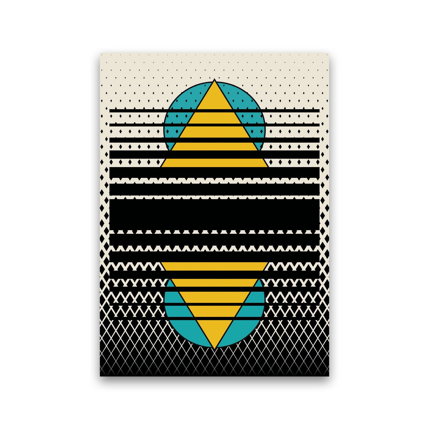 Geometric Suns Pattern Art Print by Jason Stanley Print Only