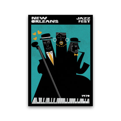 New Orleans Jazz Fest Art Print by Jason Stanley Print Only