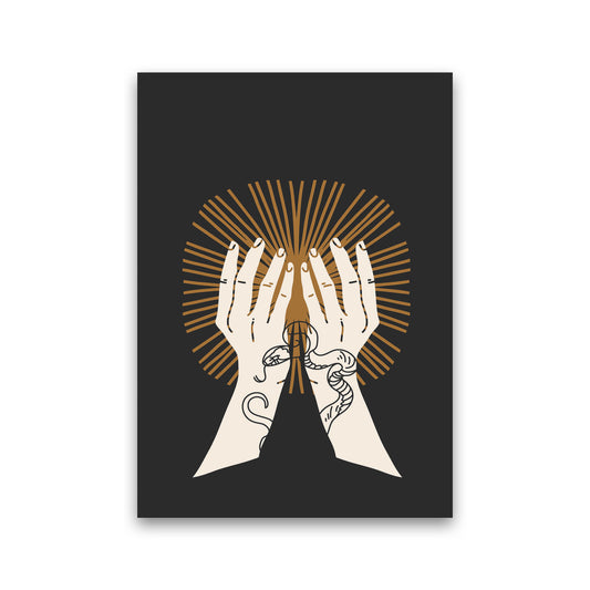 Hand Drawn Spiritual Art Print by Jason Stanley Print Only