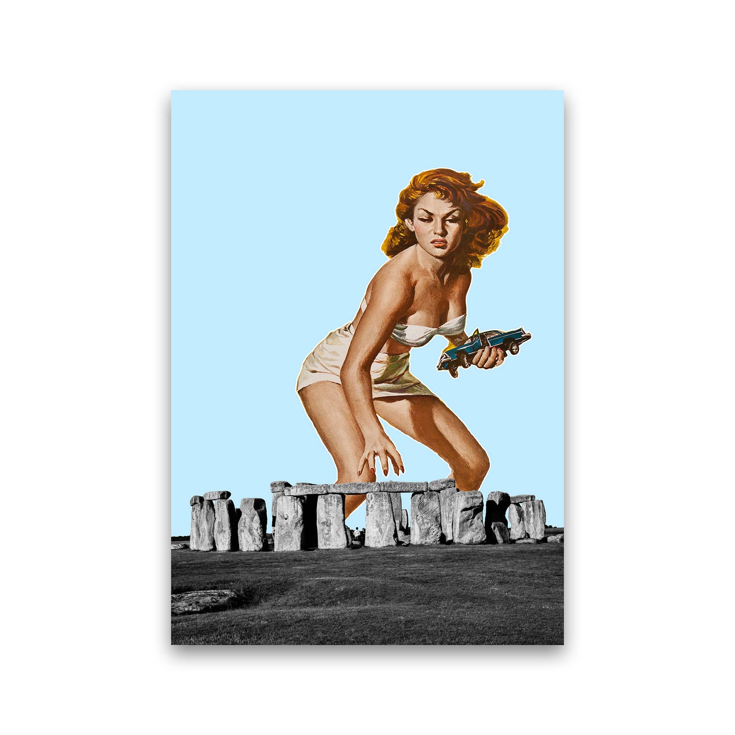 Attack On Stonehenge Art Print by Jason Stanley Print Only