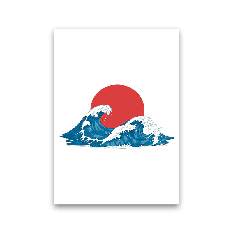 Japenses Wave Sunset Art Print by Jason Stanley Print Only