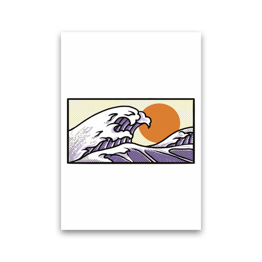 Japanese Wave Vibes Art Print by Jason Stanley Print Only