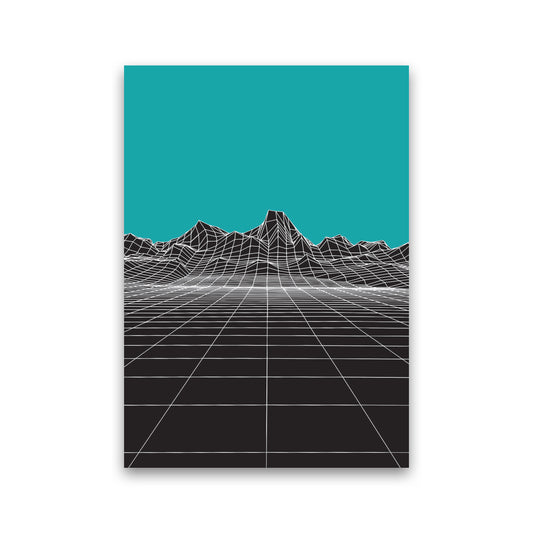 Line Mountains #3 Art Print by Jason Stanley Print Only