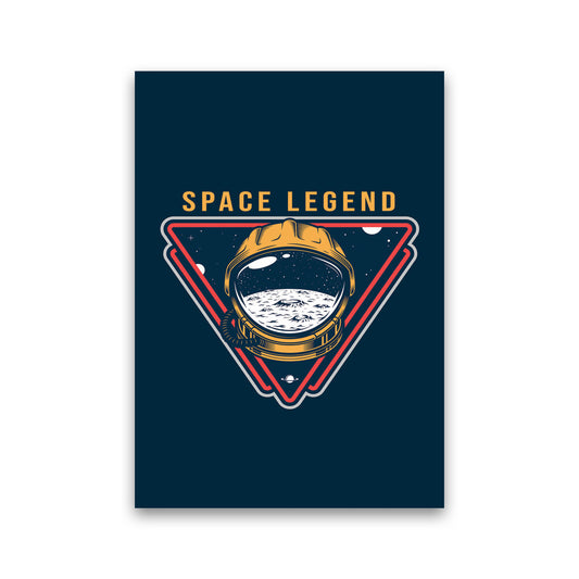 Space Legend Blue Art Print by Jason Stanley Print Only