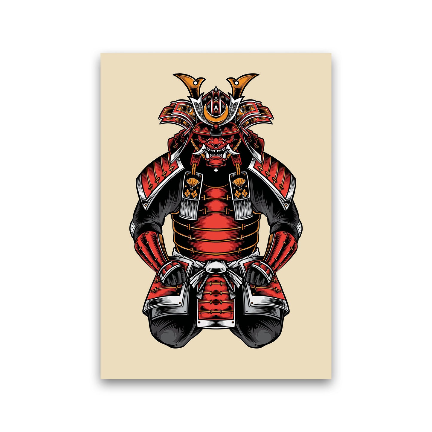 Japanese Samurai Art Print by Jason Stanley Print Only
