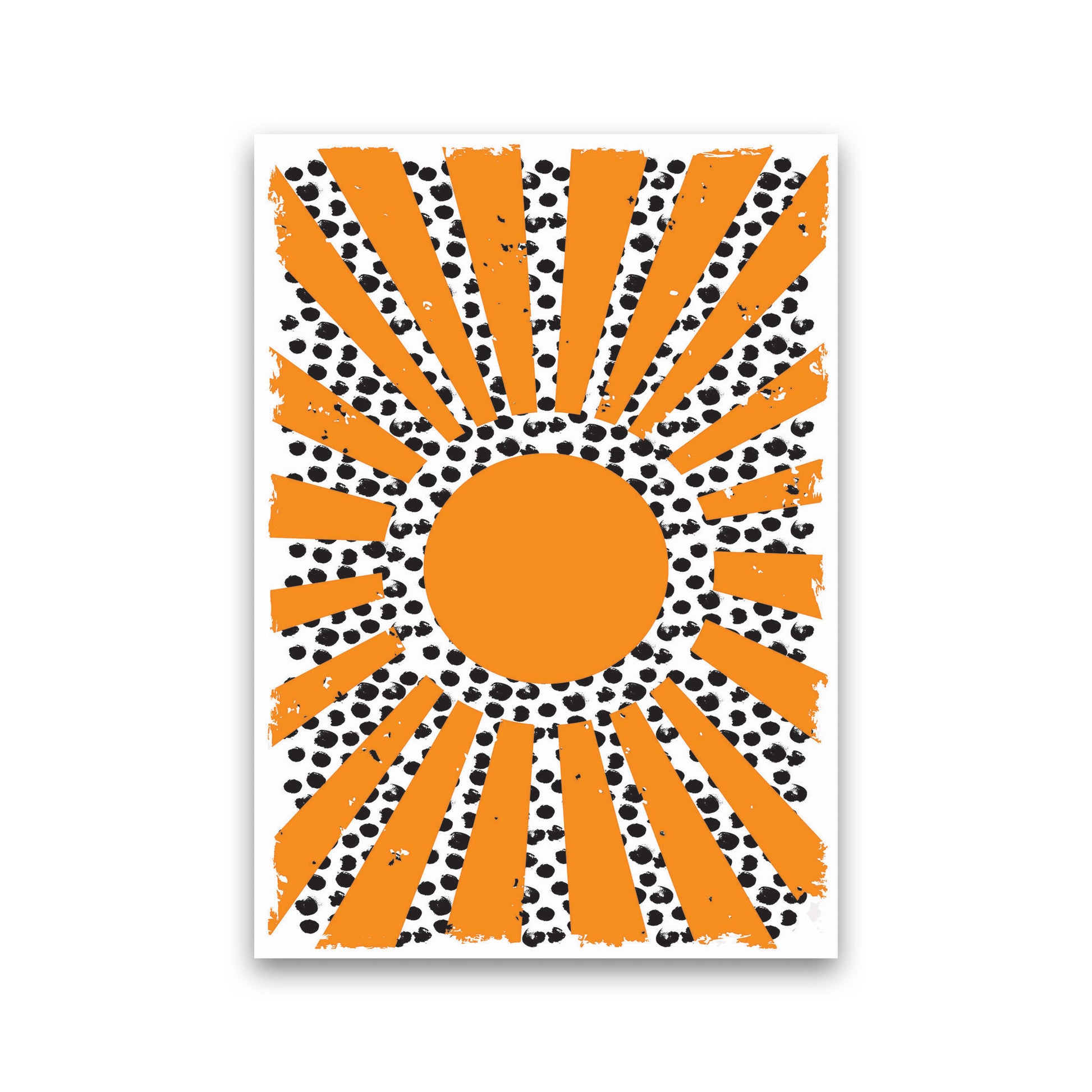70's Inspired Sun Art Print by Jason Stanley Print Only