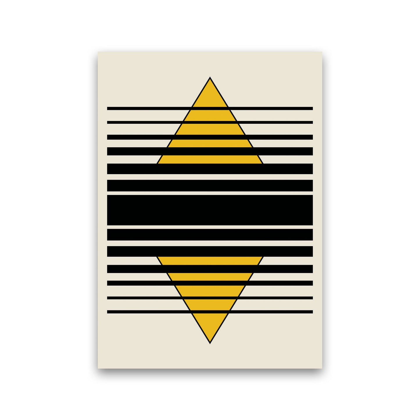 Geometric Pyramid Art Print by Jason Stanley Print Only